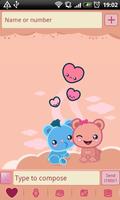 GO SMS Pro Loving Bears Theme