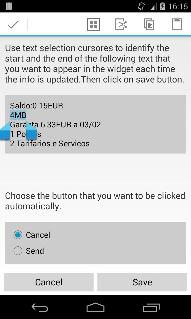 CheckBalance Widget
