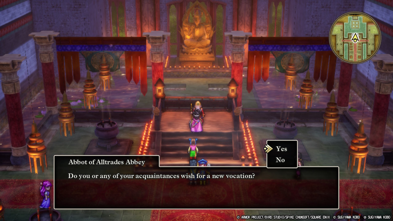 วิธีเปลี่ยนคลาสใน Dragon Quest III: HD-2D remake