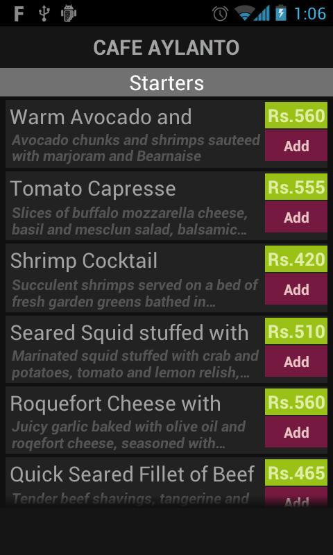 menuis Restaurant Menus