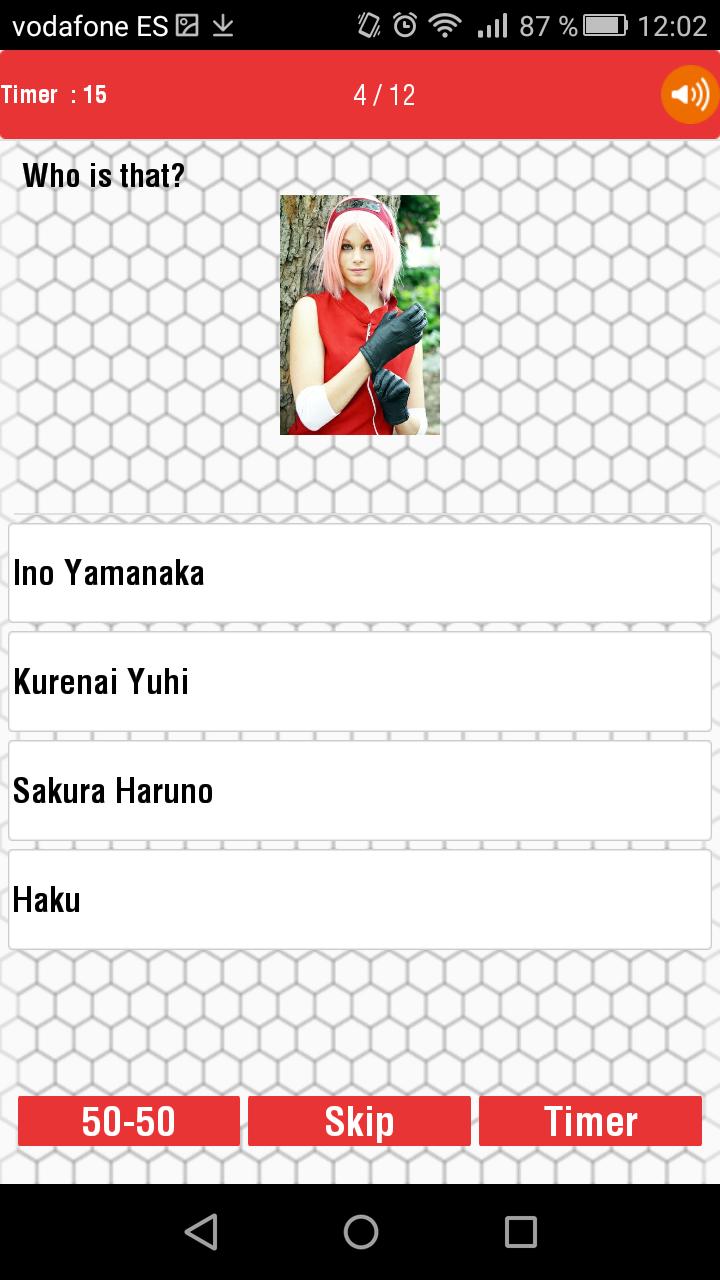 Cosplay Naruto Quiz