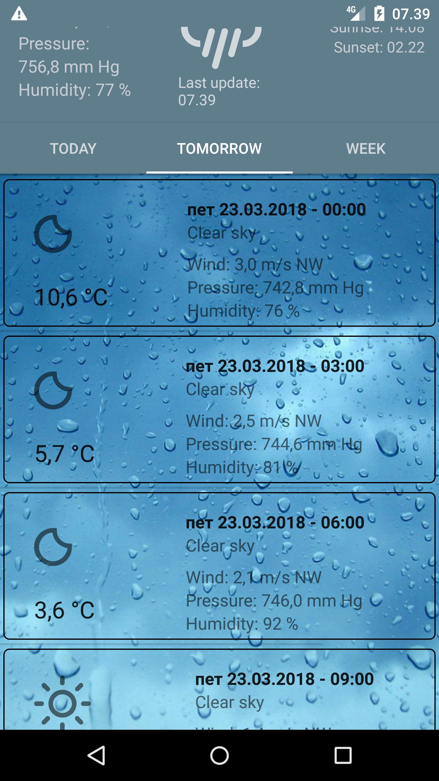 Light Weather Forecast