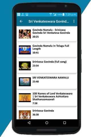 Sri Venkatesa Govinda Namavali