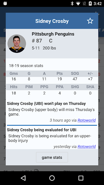 Sports Alerts - NHL edition
