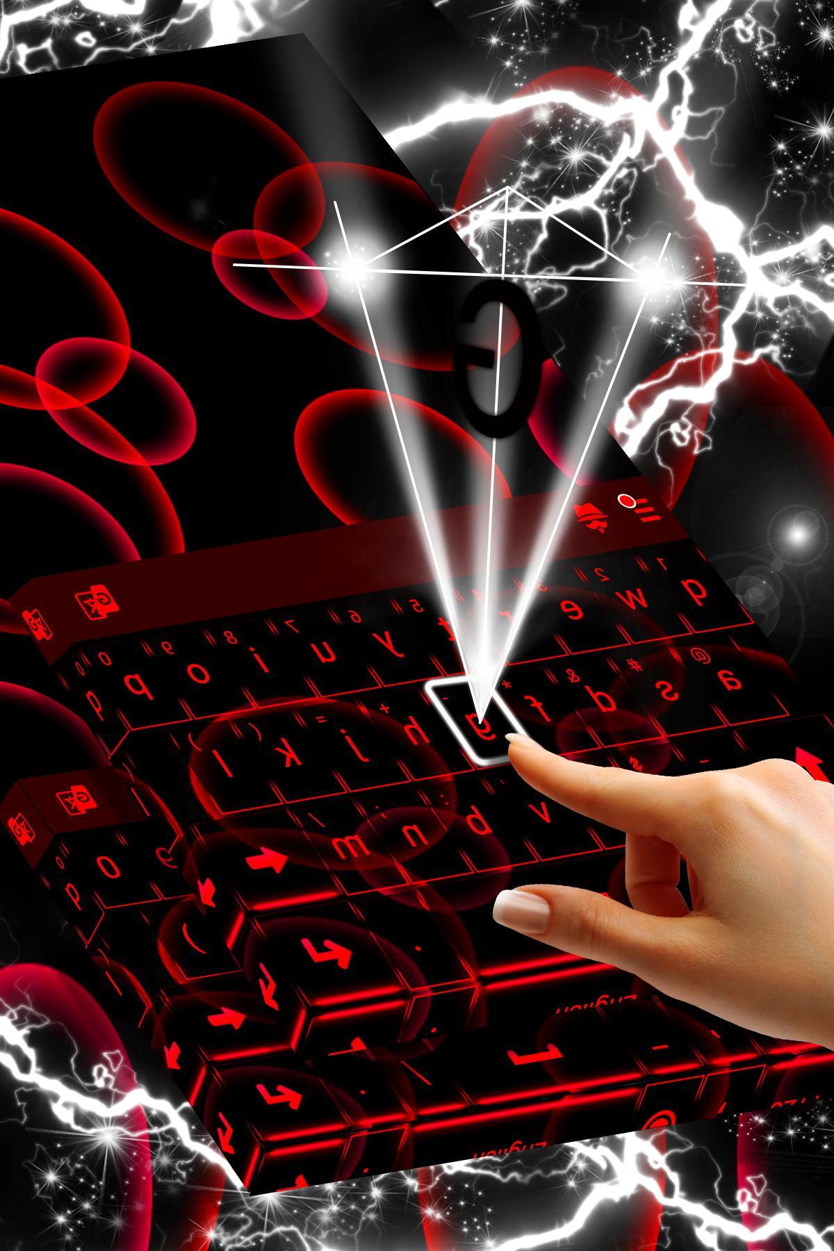 Neon Red Keyboard
