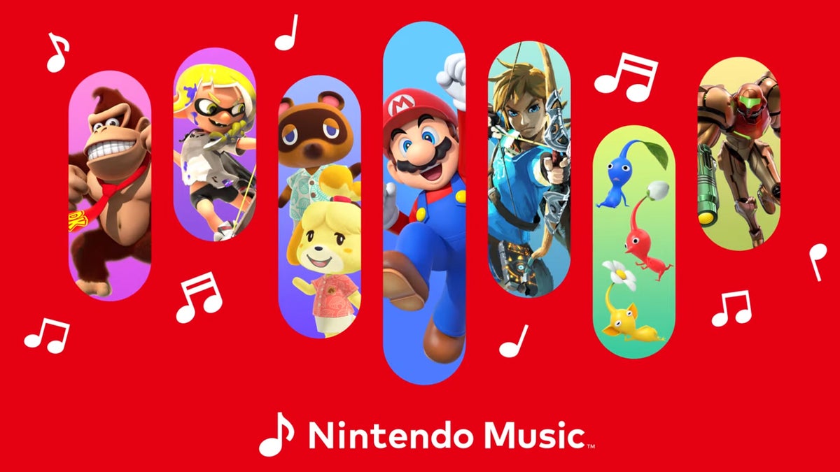 Lista de canciones de Nintendo Music, que incluye cada juego, canción y sistema