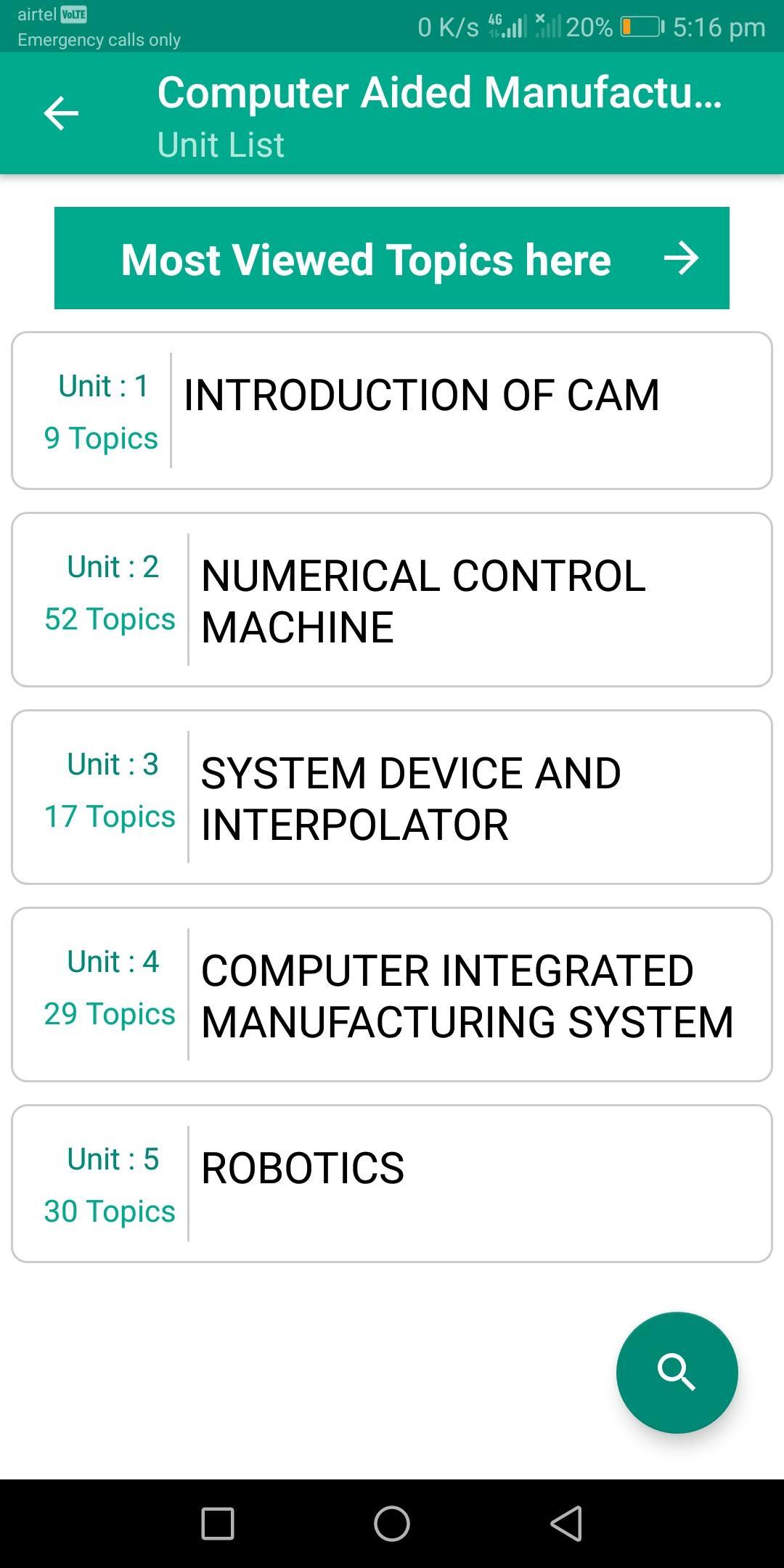 Computer Aided Manufacturing