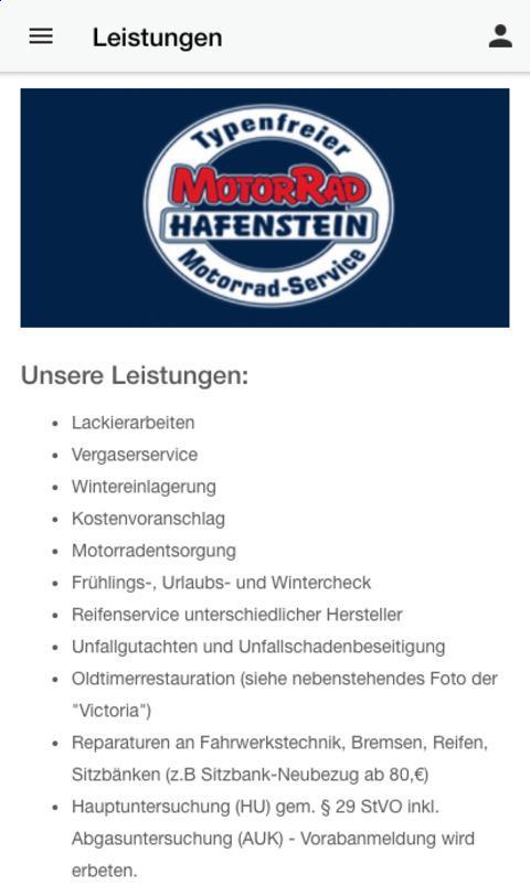 Motorrad Hafenstein