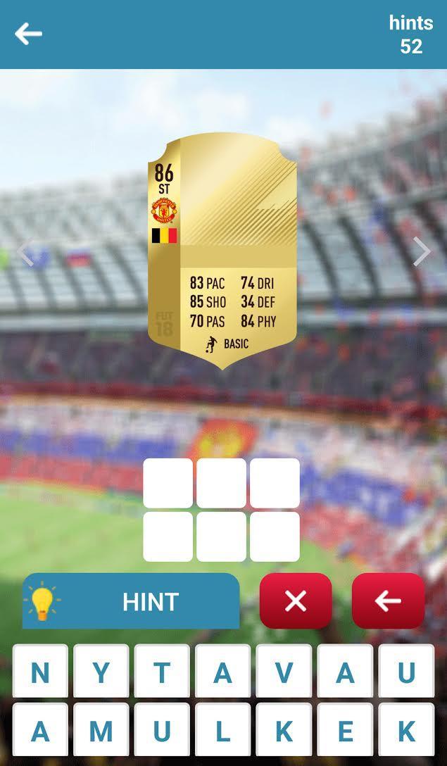 Guess the FUT 18 Player - Footballer Quiz