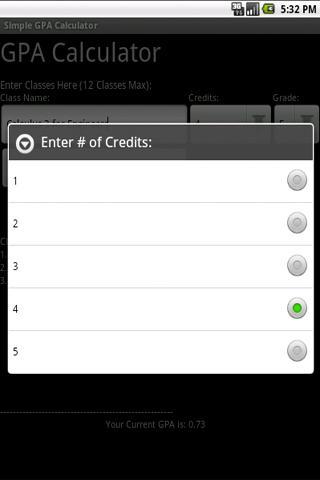 Simple GPA Calculator