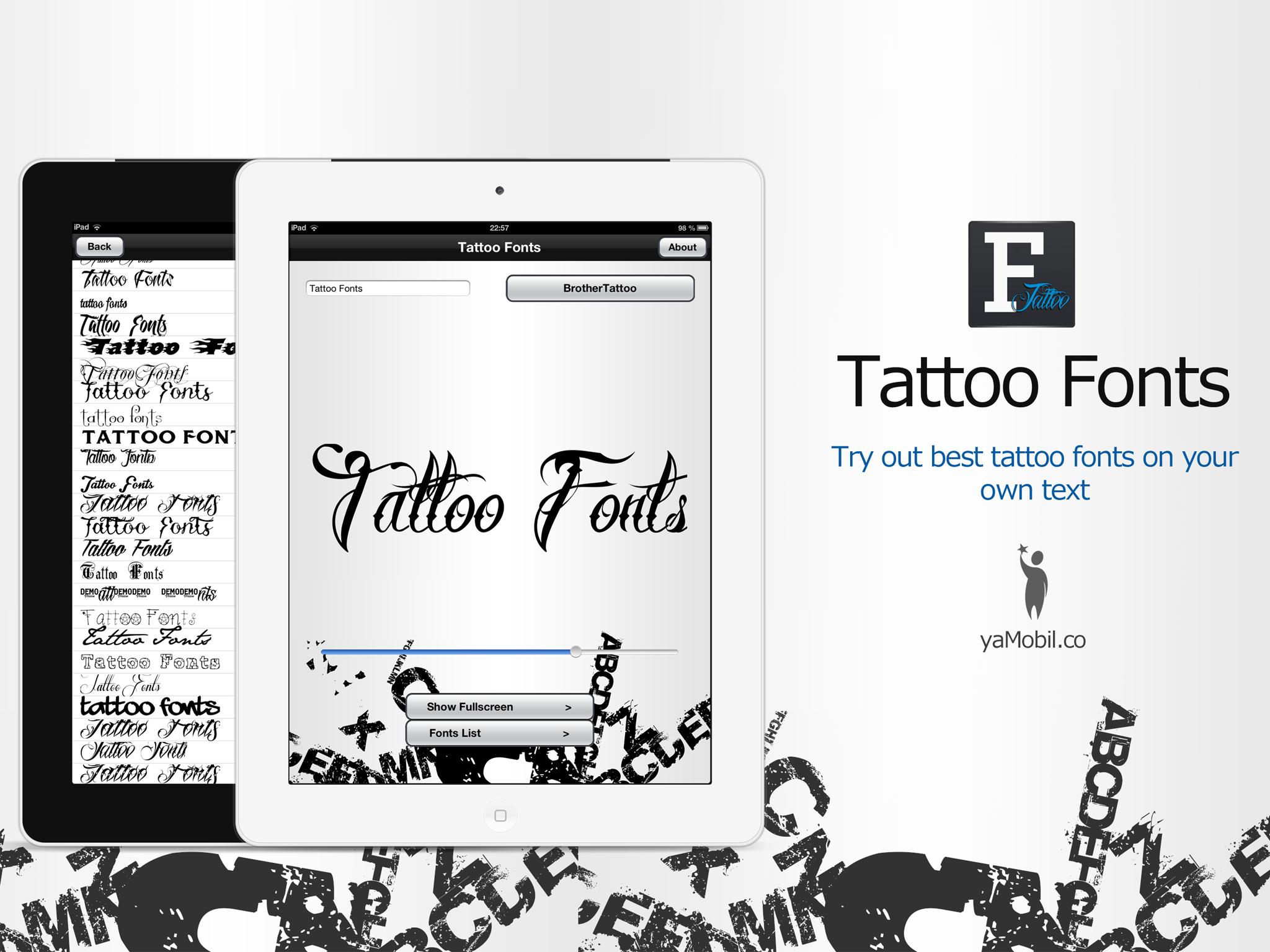 Text Tattoo Designer