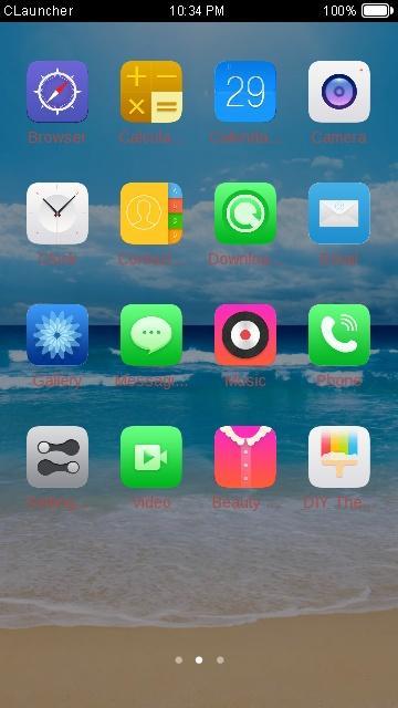 Blue Sky C Launcher Theme