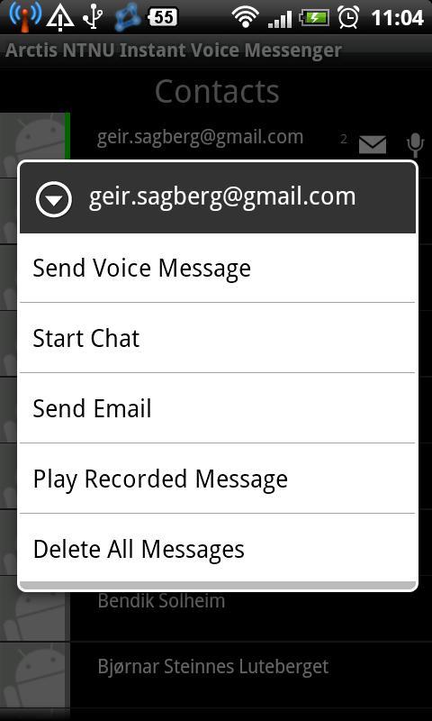 NTNU Instant Voice Messenger