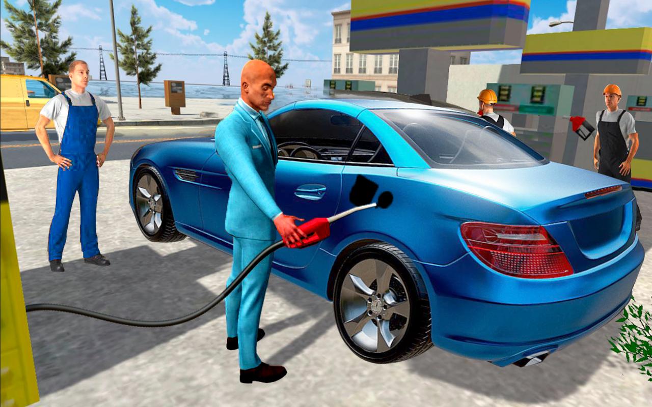 Modern Car Wash: Gas Station Car Parking Game
