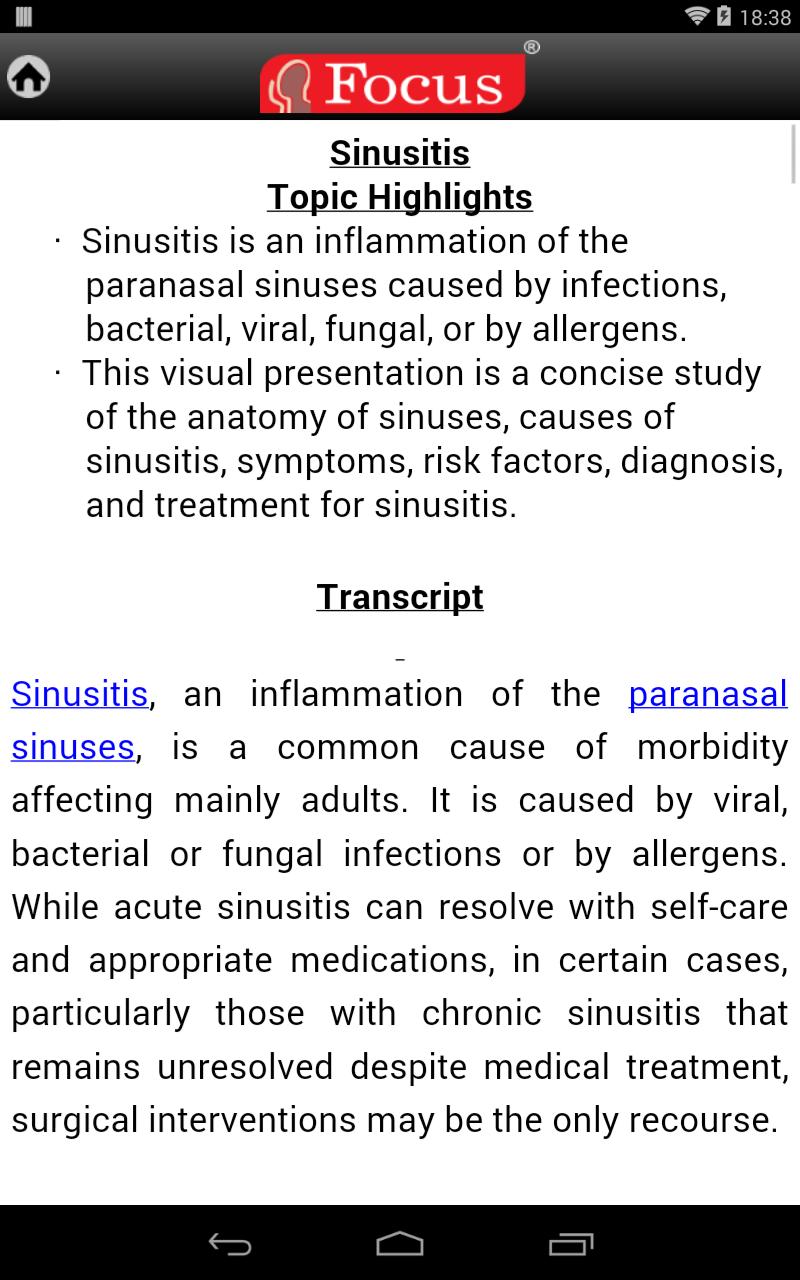 Sinusitis