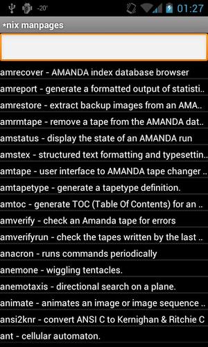 Linux/Unix manpages