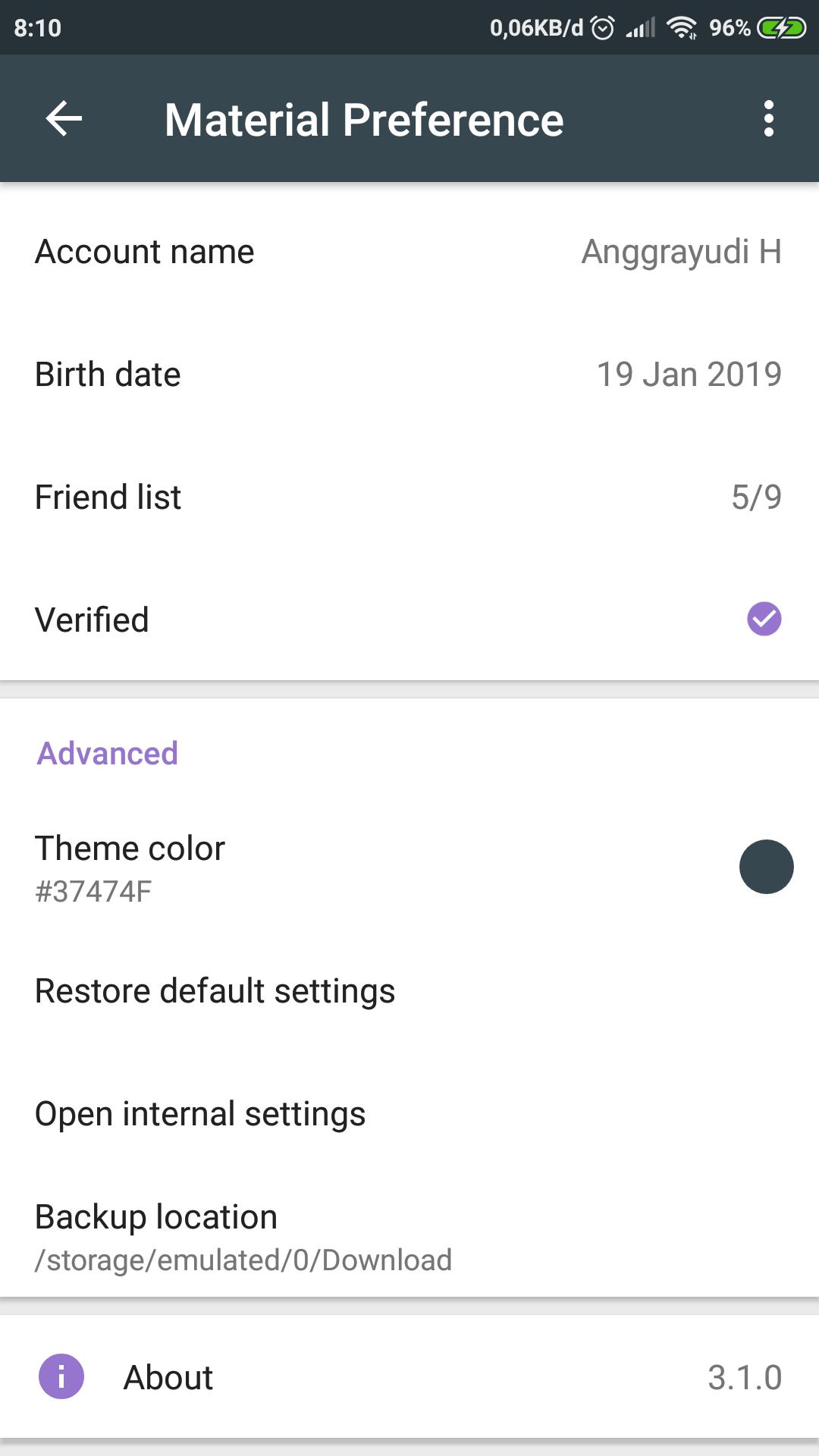 Material Preference