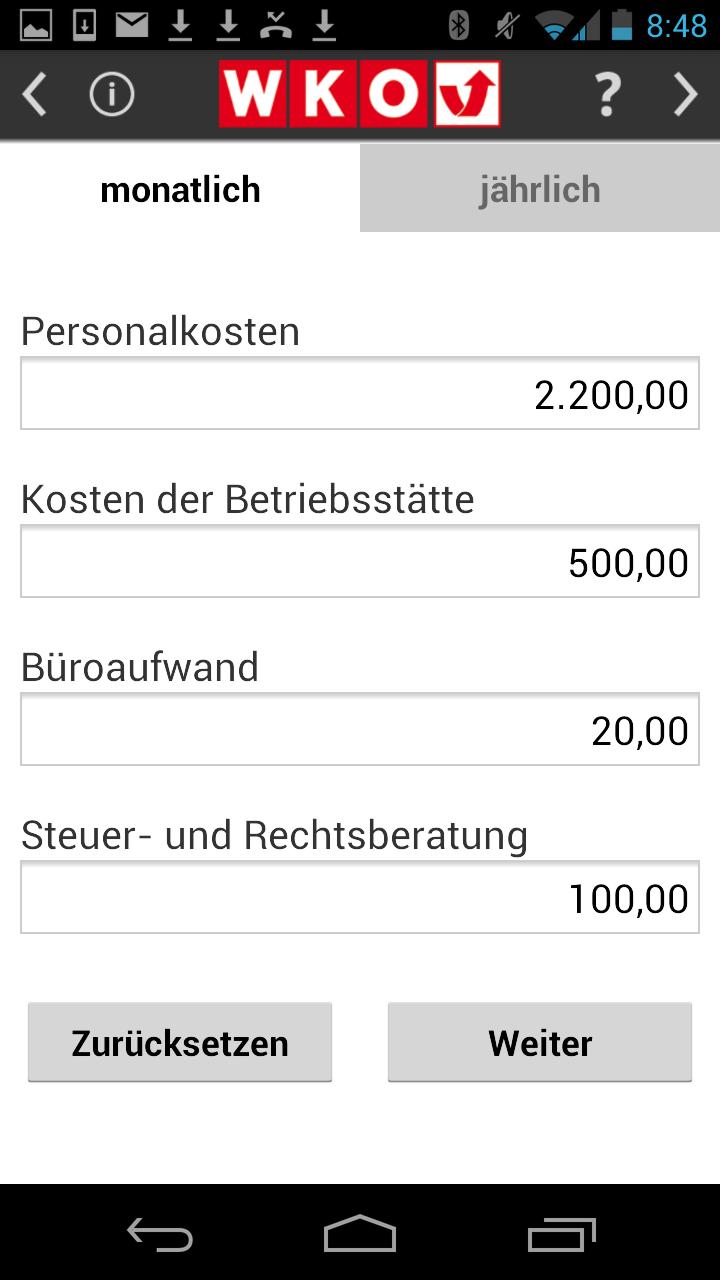 Mindestumsatzrechner