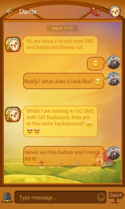 (FREE)THANKS GO SMS THEME