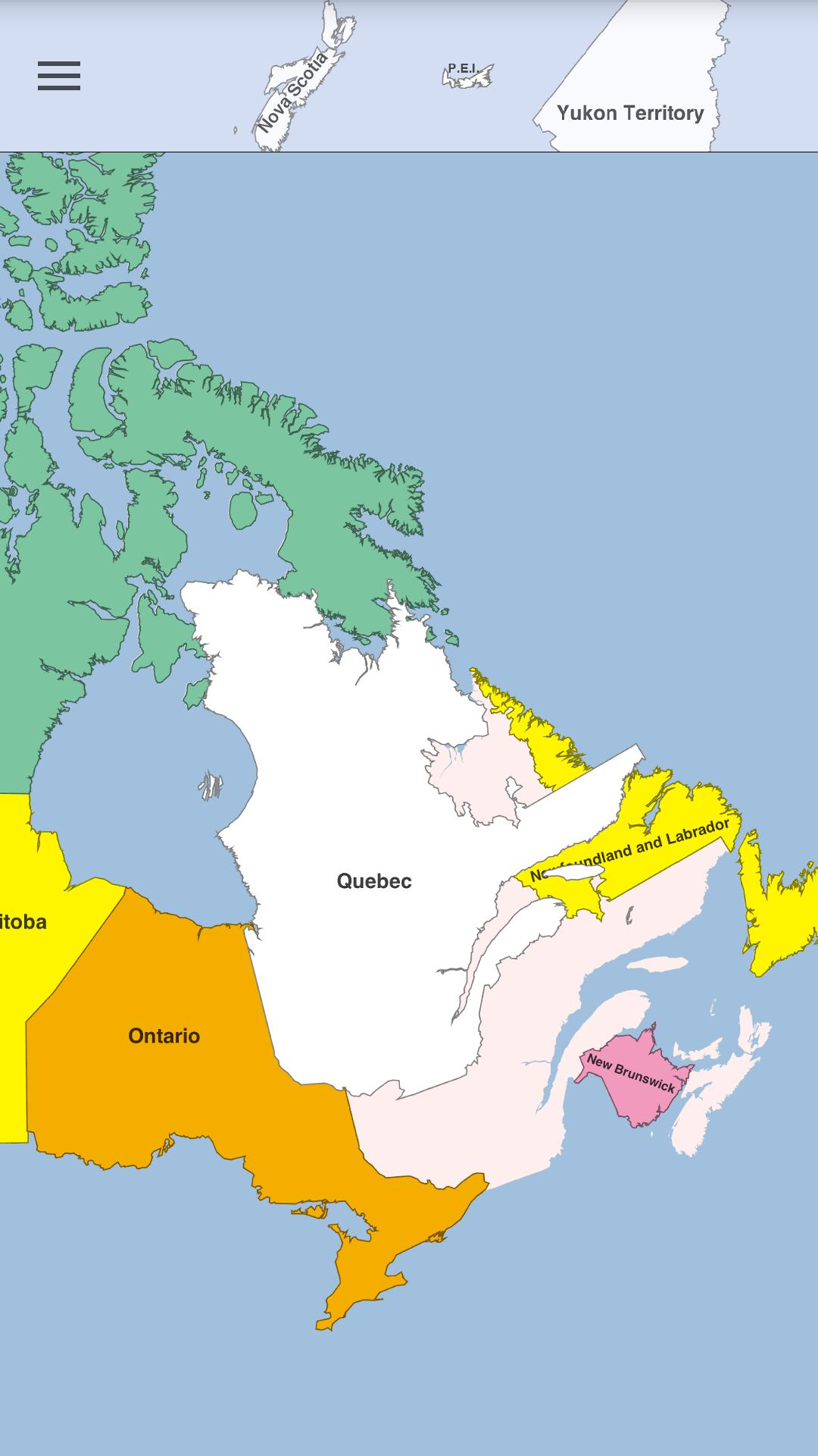 Canada Map Puzzle