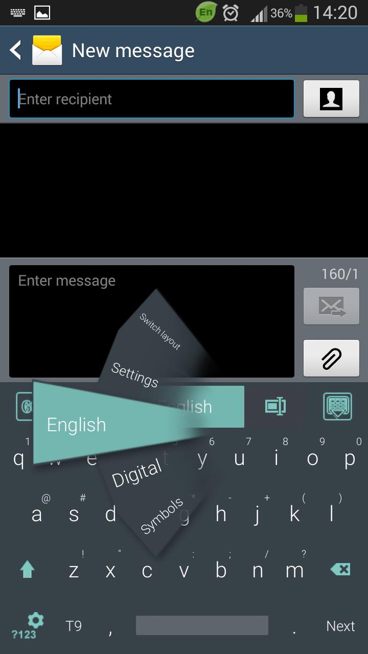 Flat Phone Keyboard