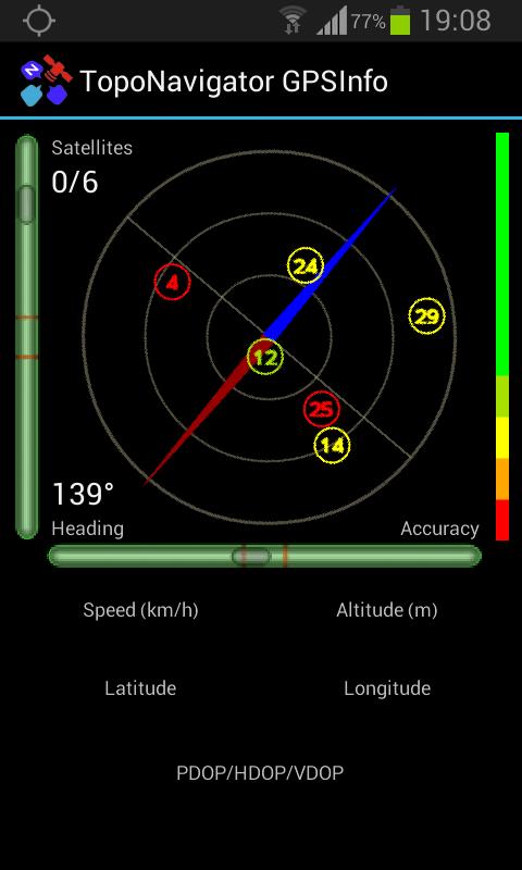 TopoNavigator GPS Info
