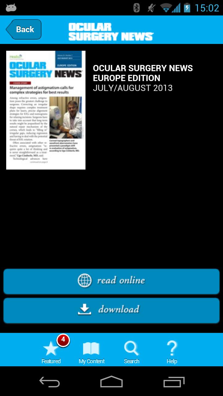 Ocular Surgery News Europe