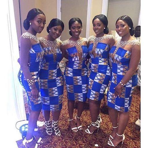 kente brides dresses