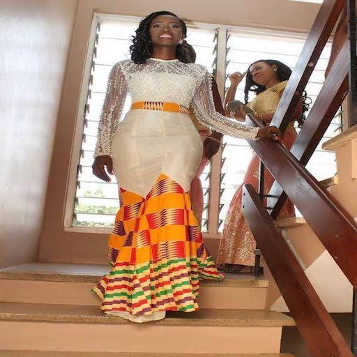 kente brides dresses