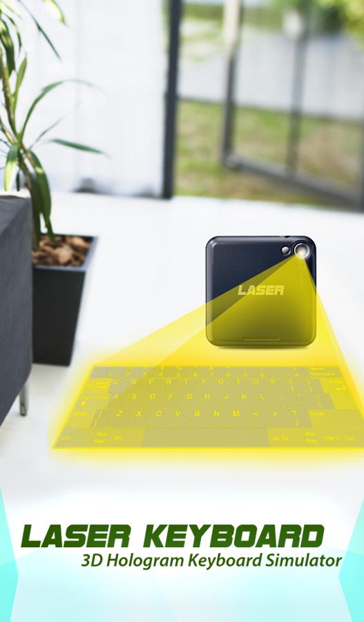 Hologram Keyboard 3D Simulated