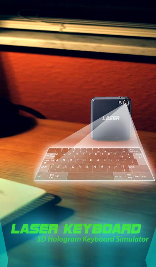 Hologram Keyboard 3D Simulated