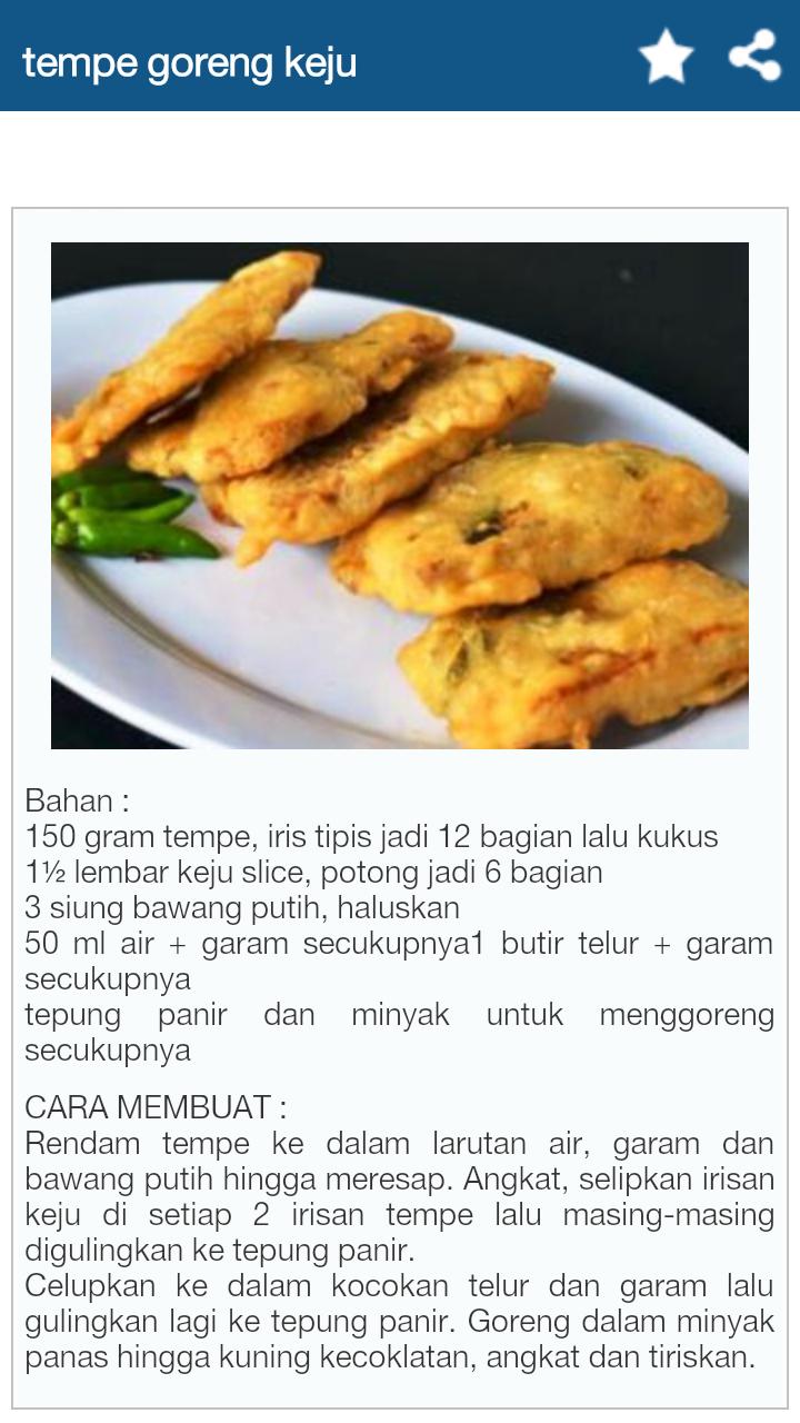 Resep Tempe Pilihan