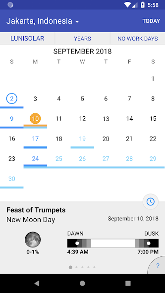 WLC Biblical Calendar