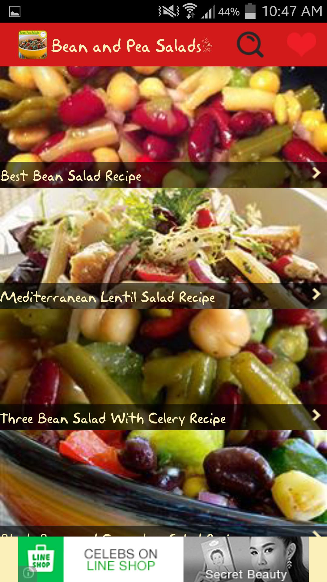 Bean and Pea Salads Recipes