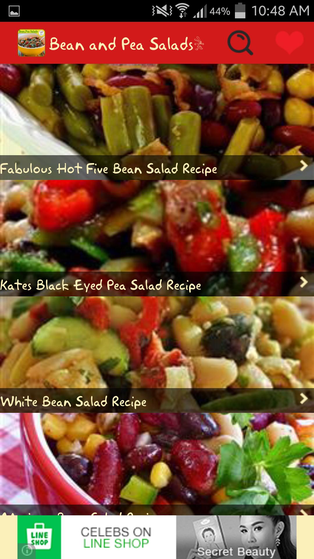 Bean and Pea Salads Recipes