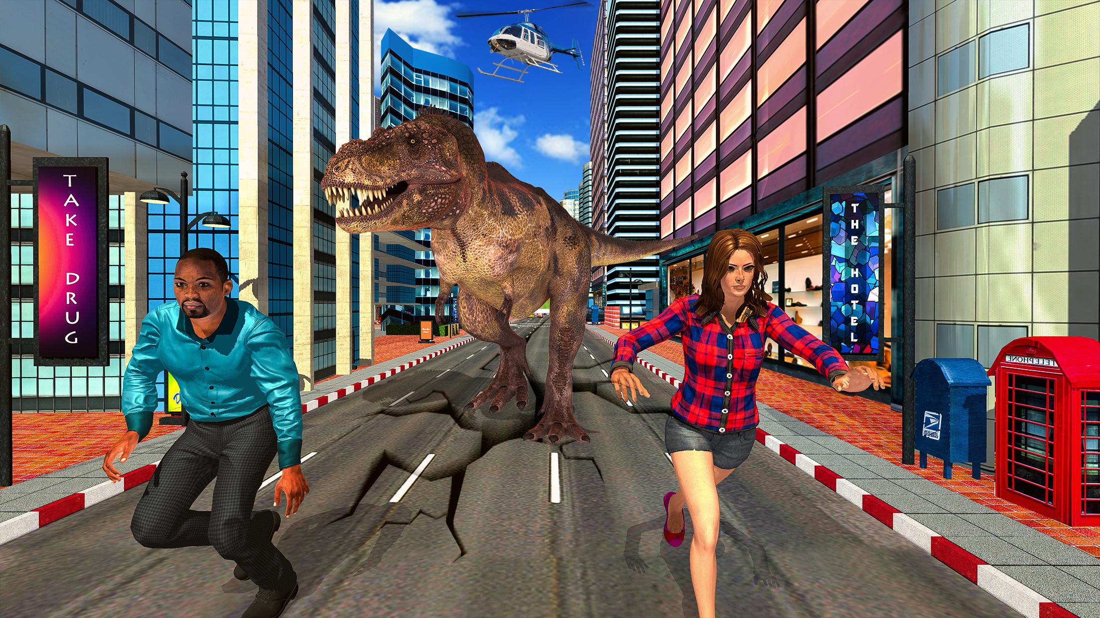 Deadly Dinosaur Survival: Angry Dino City Rampage