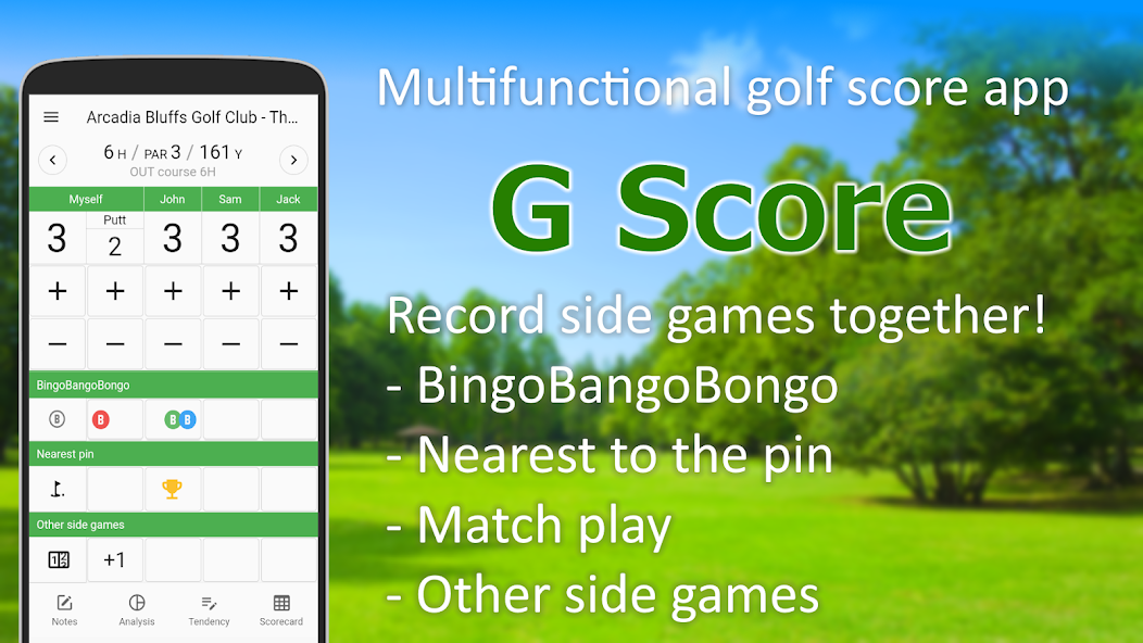 Golf Scorecard & Games: Gscore