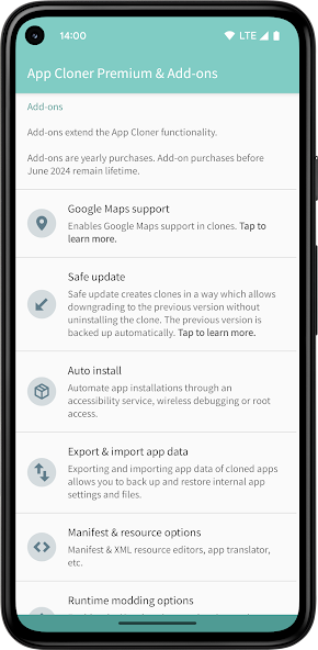 App Cloner Premium & Add-ons