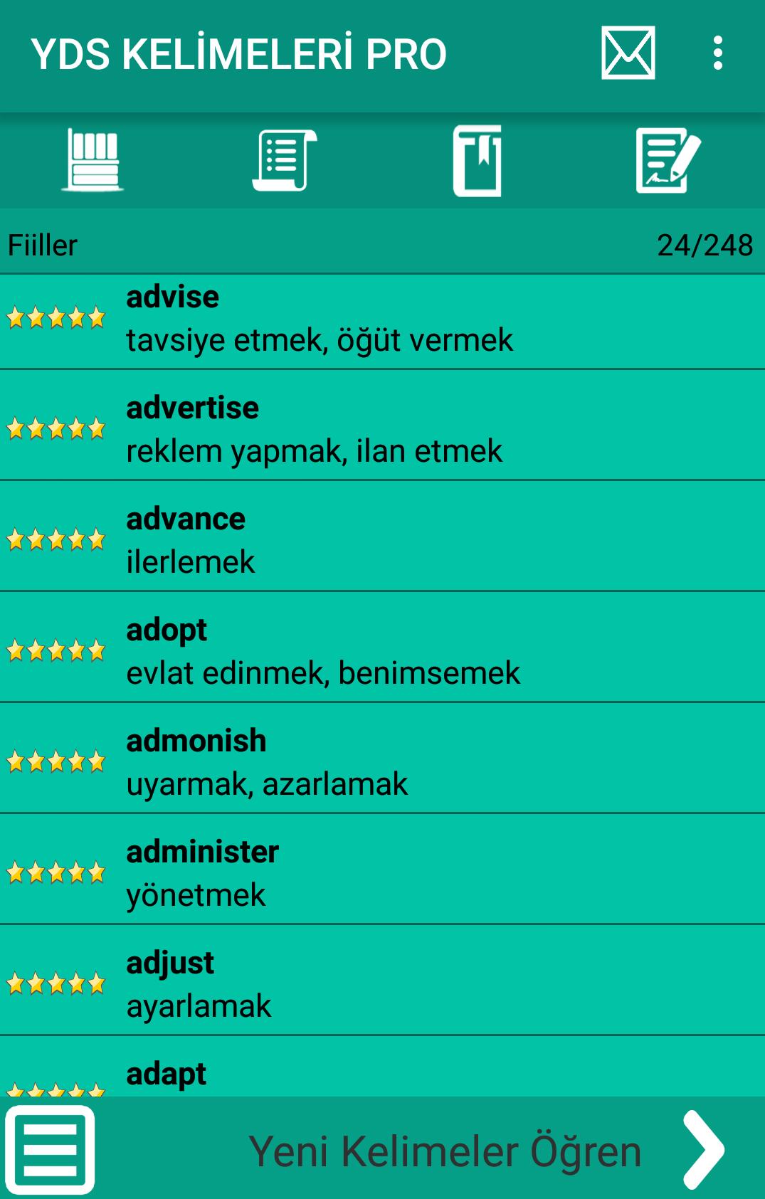 YDS Kelime Ezberleme