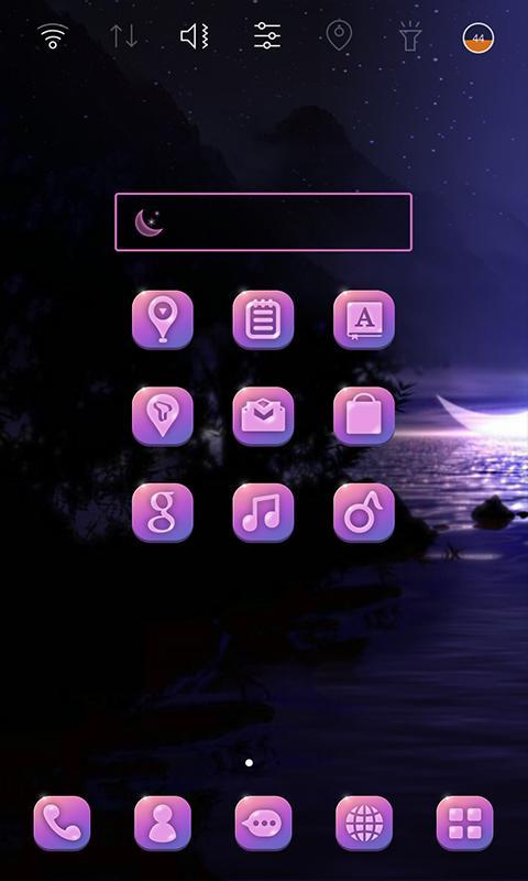 MoonLight night launcher theme