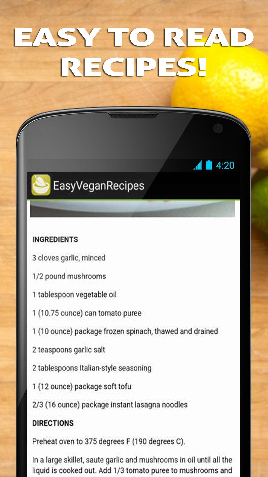 Easy Vegan Recipes
