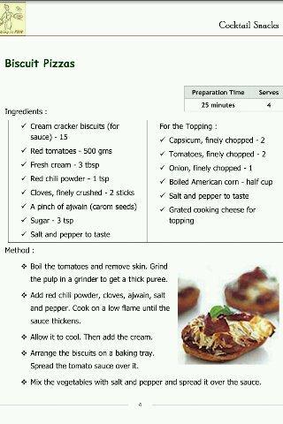 Cocktails Snacks Recipes