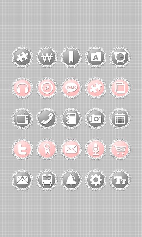 Pink Black Icon Theme