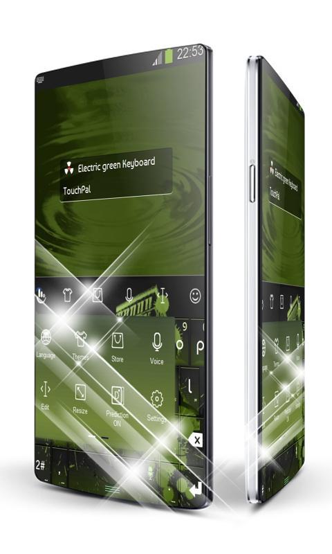 Electric green Keypad Art