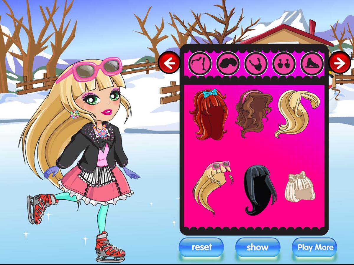 Dressup A Princess Skating