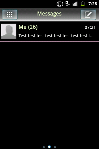 White Black Theme GO SMS