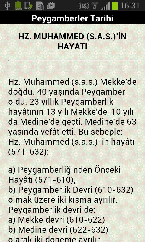 Peygamberler Tarihi Free