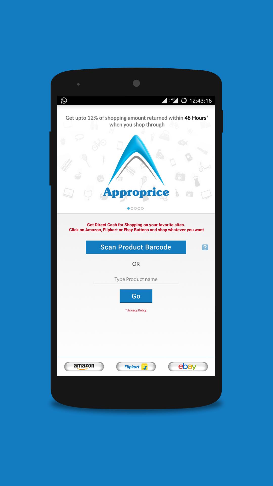 Price Comparison Cashback App for Online Shopping