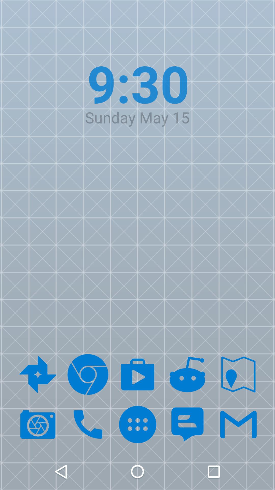 Stamped Blue Icons