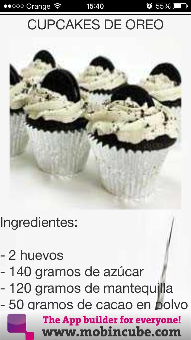 Recetas CupCakes
